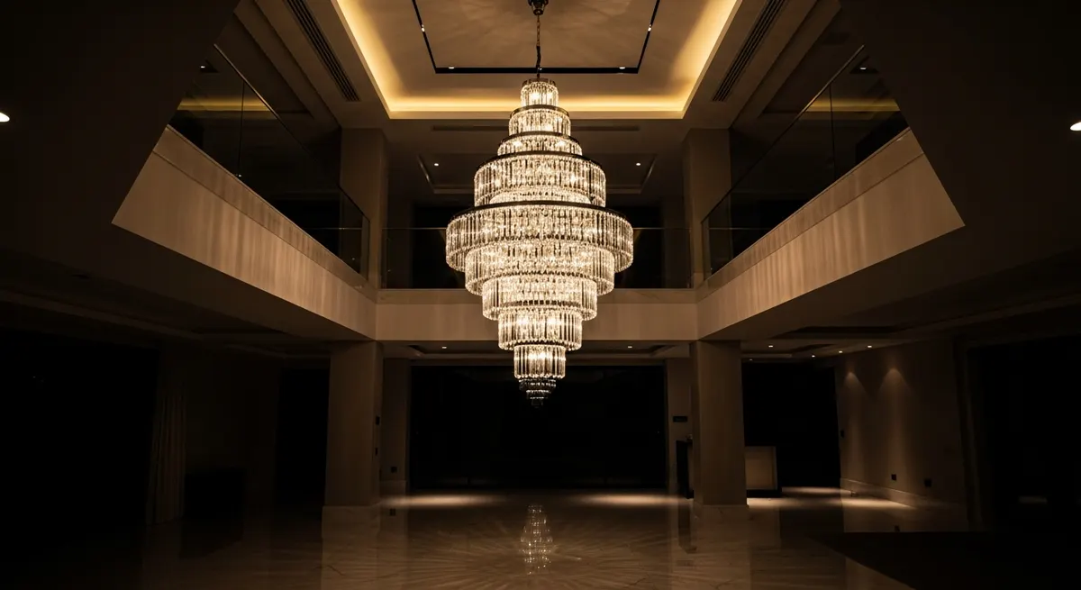 Luxury chandelier interior
